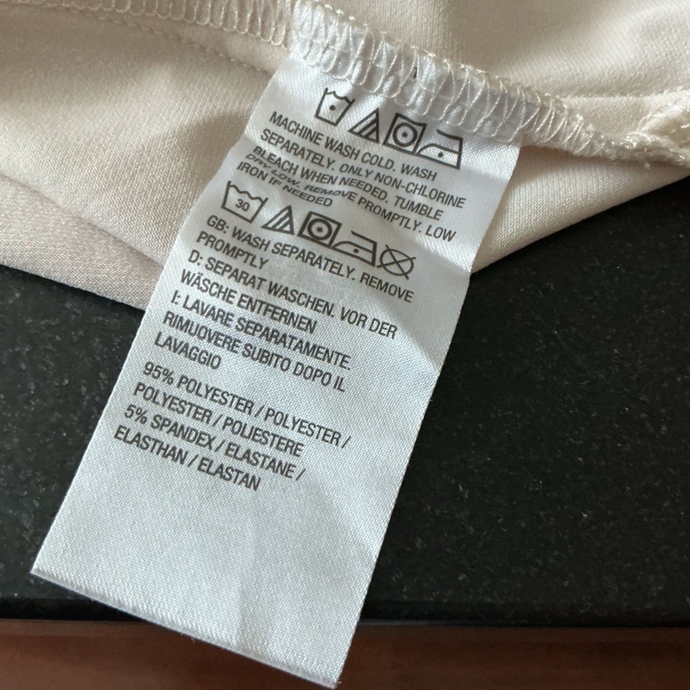 Susan Graver Cream V-Neck Tunic Top - Picture 6 of 7